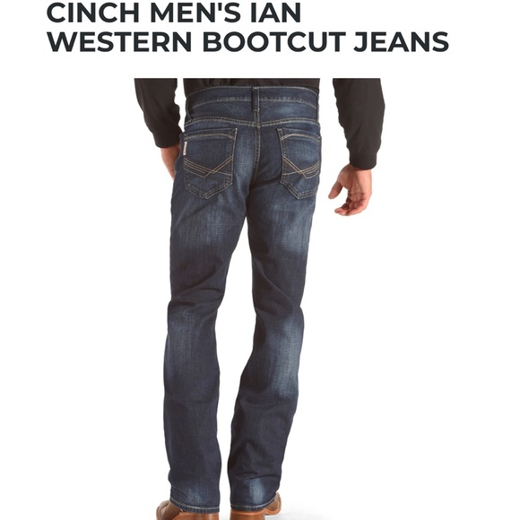 Men’s Cinch Ian Dark Jeans - Picture 1 of 6